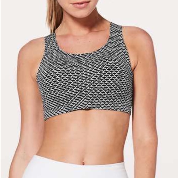 lululemon athletica Other - Lululemon Enlite Bra in Monochromic Black size 34DD